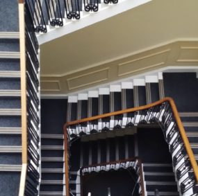 A1 Group - Communal stairs painting – Queens Street, New Town, Edinburgh